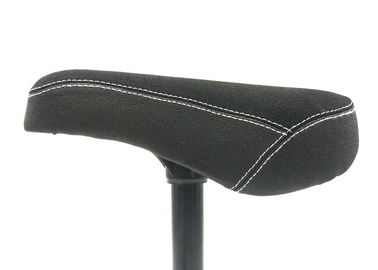 Black Saddle BMX Freestyle Bike Parts Fat Type Seat With Alloy Seat Post Combo