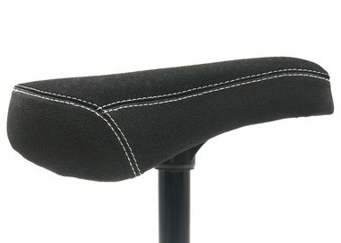 Black Saddle BMX Freestyle Bike Parts Fat Type Seat With Alloy Seat Post Combo