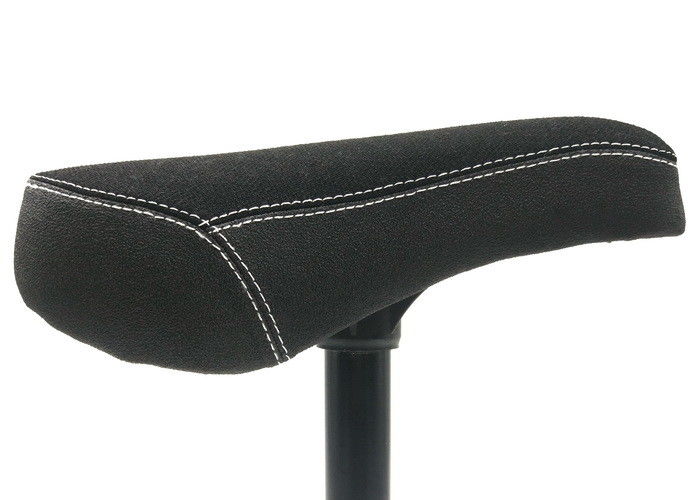 Black Saddle BMX Freestyle Bike Parts Fat Type Seat With Alloy Seat Post Combo